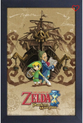 Cadre / Framed - Zelda Phantom Hourglass (Ship)